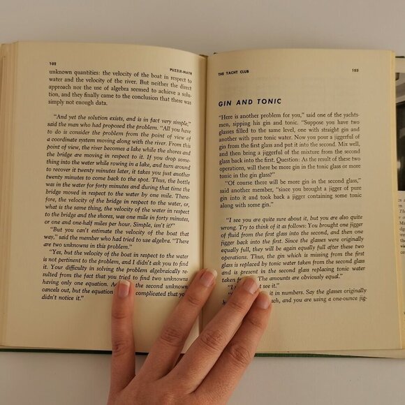 Puzzle Math 1958 George Gamow Book, Marvin Stern Canadian Ed. w/DJ - Picture 10 of 10